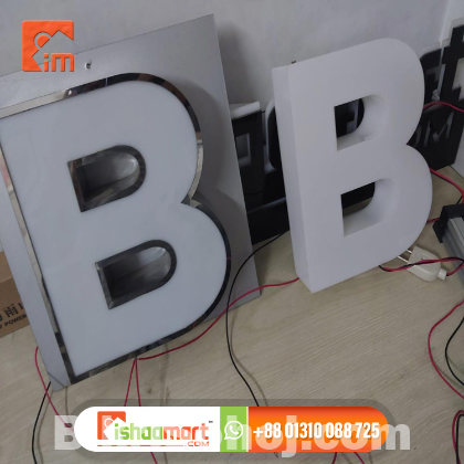 Acrylic high letter led sign 3d sign